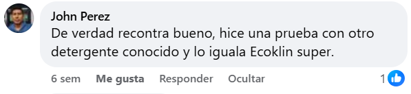 Comentario real de clienta Eco Klin #72